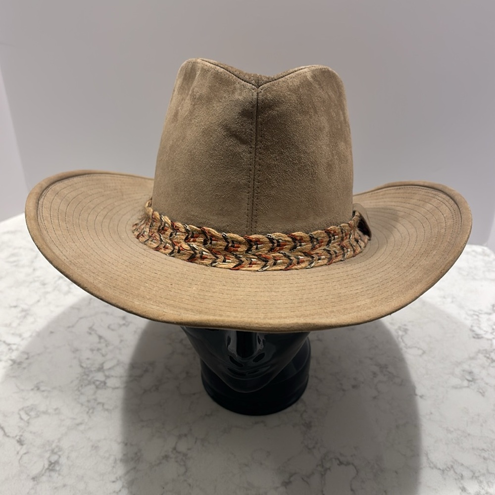 Resistol Self-Conforming Tan Feather Western Cowboy Hat size 7 1/8‎ - Picture 4 of 14